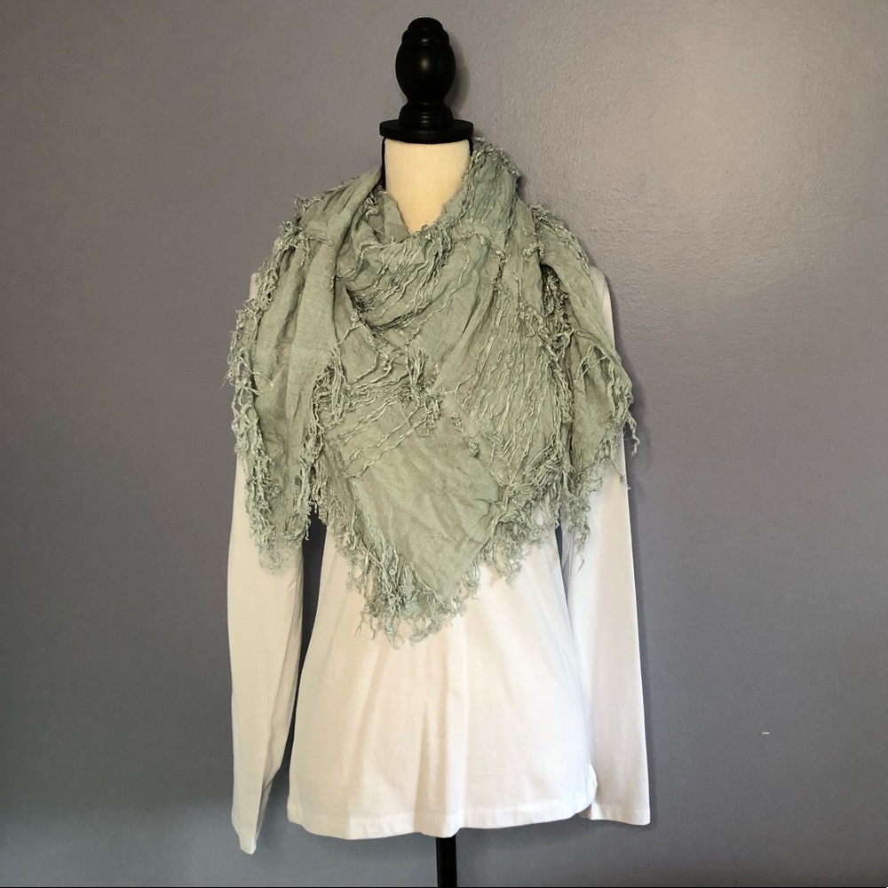 Boho fringe scarf